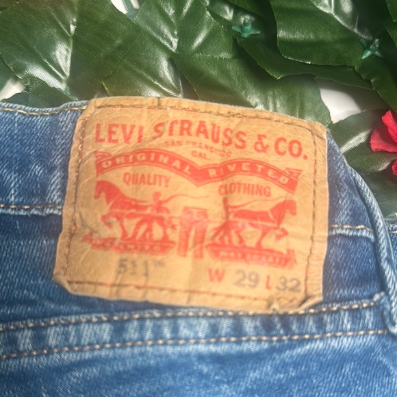 Levi's Straight Leg Jeans - Blue - Picture 2 of 5